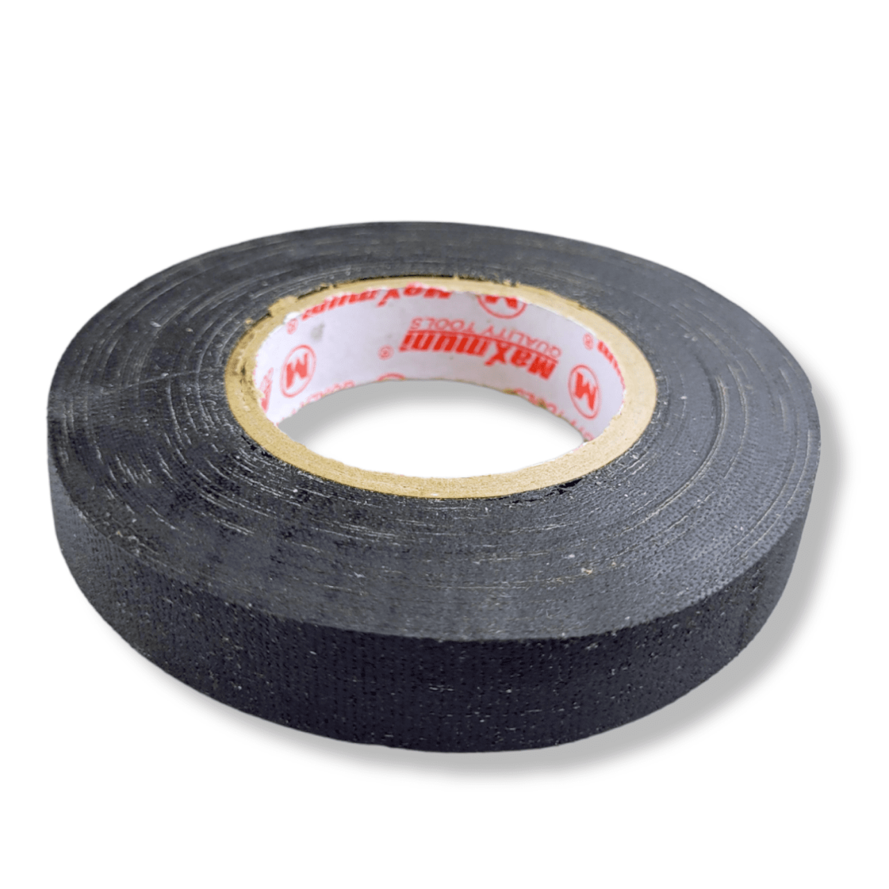 Изолента хлопчатобумажная 12,5м x16мм, черная, армированная, ""MAXIMUM" MX 4825 (04825) оптом